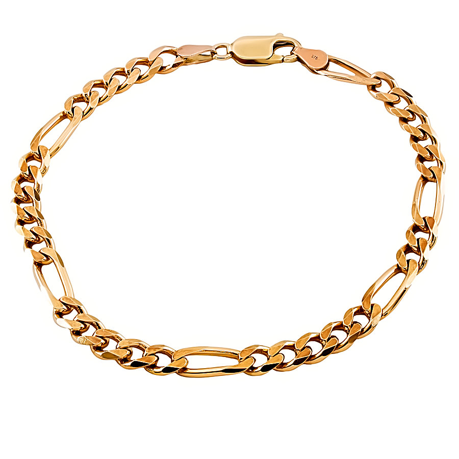 9ct gold 10.3g 8 inch figaro Bracelet